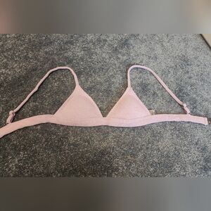 Ribbed Lavender Bikini Top